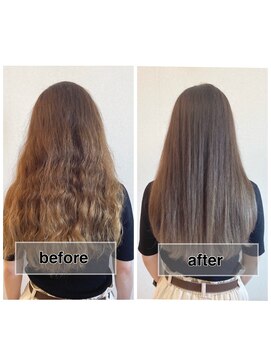 ピールアーク(peal ark) 【ナチュラルストレート】×【透明感NO1アッシュグレー】