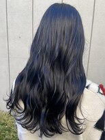 アクアオモテサンドウ(ACQUA omotesando)&nbsp;△ブリーチなしブルーブラック黒髪ロングストレート暗髪
