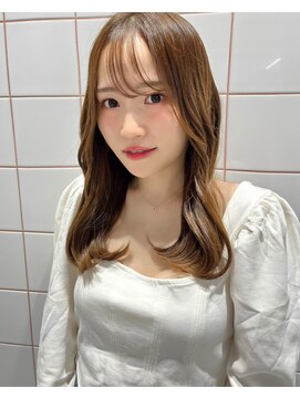 ロンドルーチェ 心斎橋(Lond luce) ダークアッシュ/ミディアムレイヤーカット［髪質改善/縮毛矯正］