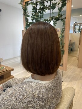 アドラーブル 長岡リップス旭岡店(adorable) ちゅるんとボブ×ブラウンベージュ×20代