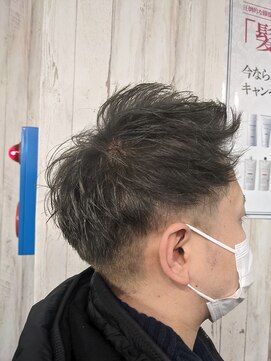ヘアリゾートエーアイ 浅草店(hair resort Ai) フェイドカット、ダブルカラー、ジェットモヒカン