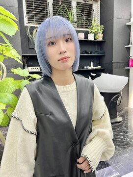 チュダック(ChuDuck) 韓国風《ペールブルー》ブリーチ/ケアブリーチ/ダブルカラー