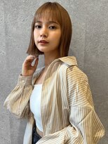 アース オーセンティック 武蔵小山店(EARTH Authentic)&nbsp;レディース_ミルクティー_ボブ_切りっぱなしボブ_武蔵小山