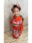 七五三/7歳/日本髪/着付け/ヘアセット/メイク/鎌倉/深沢/藤沢