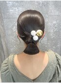 ヘアセット 和髪 和装ヘア 着物ヘア タイトヘア 原宿ヘアセット