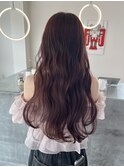 レイヤーカット×ピンクラベンダー