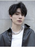 MEN'SHAIRソフトスパイラルアップバングミディアム