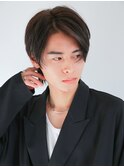 黒髪/センターパート/マッシュ/ワンカール/爽やか