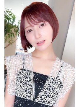 ヘアーアンドメイク サワ 天神店(Sawa) ハイトーンカラーショートボブ