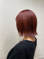 シュリット(schritt) コーラルレッドワインレッド外ハネボブ渋谷 YOSHITAKE