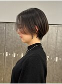 白髪ぼかし/ショートボブ/ショート/30代/40代/50代/@岡