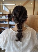 編みおろしヘアセット