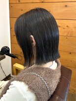 リドルヘアー 石井町店(Riddle HAIR)&nbsp;暗髪切りっぱなしボブ