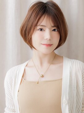 リタッチカラー耳掛けマッシュショートボブY戸田公園30代40代