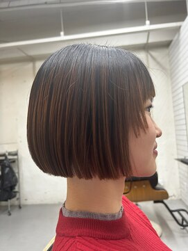 クロップ(CROP) 切りっぱなし丸みボブ☆