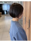上品な丸みのあるショートボブ