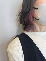 ヘアーラニッシュ 船橋店(hair Lanish)&nbsp;ピンクベージュ/20代30代40代/イヤリングカラー/インナーカラー