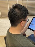 メンズショート／ツーブロックなしの刈り上げスタイル