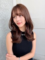 レーヴバイロンド 仙台(Reve by Lond) 顔周りレイヤー髪質改善ミルクブラウン前髪シースルー縮毛矯正
