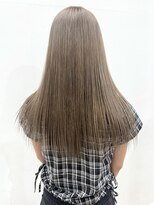 ロックス バイ マグ 松本(rocks BY MAG)&nbsp;似合わせ小顔カットブリーチカラーミルクティーベージュロング