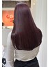 【IORI限定】ブリーチなしで透明感カラー♪カット＋Wカラー ￥17,780
