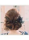 アシンメトリーヘアセット