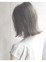 ヘアーアンドアトリエ マール(Hair&Atelier Marl) 【Marl外国人風カラー】グレージュカラーの外ハネボブ