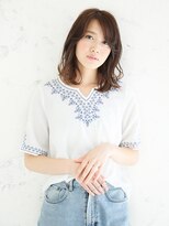 フーチー クーチー アマティー 豊中店(FUCHI KUCHI amati) 斜めバングなナチュラルミディ