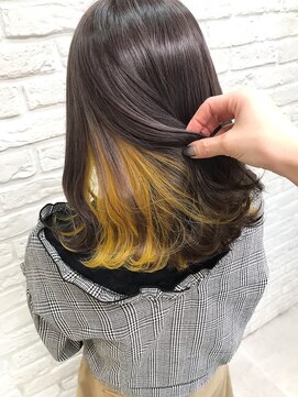 アンククロス 表参道(ANKH CROSS) 【ANKH CROSS表参道】 ネオンイエロー×グレージュ