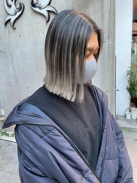 メリー(merry craftsman's factory) バレイヤージュハイライトグレージュエアタッチ