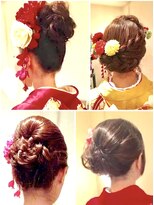 きものサロンティファニー ヘアセット 成人式