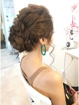 ローラ 本店(Rola)&nbsp;ゆるめの編み込みアップ♪ヘアセット