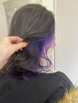クム 川越(kum) 紫インナーカラー