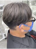 グレージュカラーボブウルフ黒髪ココアベージュ【市川】
