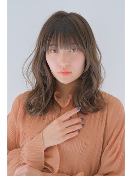 ガリカ 横浜(Gallica) 小顔カット似合わせゆるふわフェミニン透け感ベージュ<横浜>