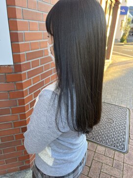 イイナヘアガレージ(117) 【117hairgarage】酸熱トリートメント_艶髪ベージュ_ロング