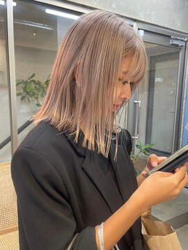 サンクプロジェクト(cinq PROJECT) ダブルカラーハイトーンカラーラベンダークベージュカラー