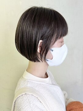 ヒビヲ(HIBIO) 大人ショートボブくびれショートくびれヘアツヤカラーオージュア