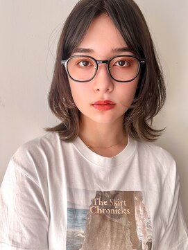 ラフ フロム ガーデン(Laf from GARDEN) セミディ/シアーカラー/ダークアッシュ/姫カット/ワンカール