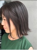 切りっぱなしボブ/外ハネ