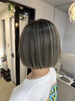 エトラ 渋谷店(etora)&nbsp;小顔ヘア ネビージュグレージュハイライトカラー◎