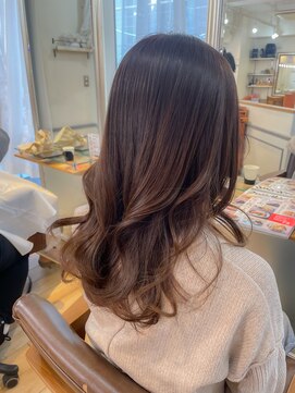 ネオリーブアイム 横浜西口店(Neolive aim) 大人っぽいくすみベージュミディアム横浜【成田】