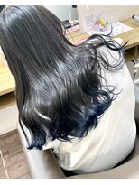 エメ ヘアー(aimer hair) グラデ ブルーブラック!