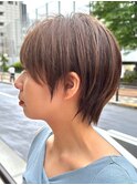 30代40代大人女性/前髪ありショートボブ/ショートヘア/髪質改善