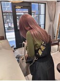 【ブリーチ2回】ピンクヌーディーベージュ
