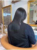 イメチェン外ハネボブ美髪ワイドバングレイヤー髪質改善縮毛矯正