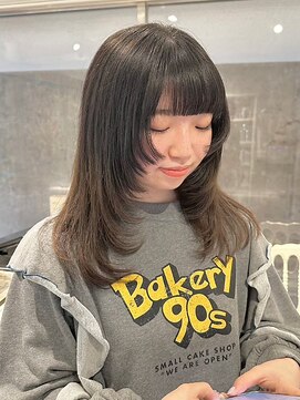 シャギーレイヤー/くすみブラウン