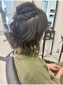 ミディアムハーフアップ　美由紀