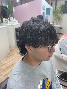 ハニー(HONEY) 波巻きスパイラルパーマ/波巻きパーマ/岡崎メンズパーマ