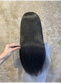 暗髪ロング